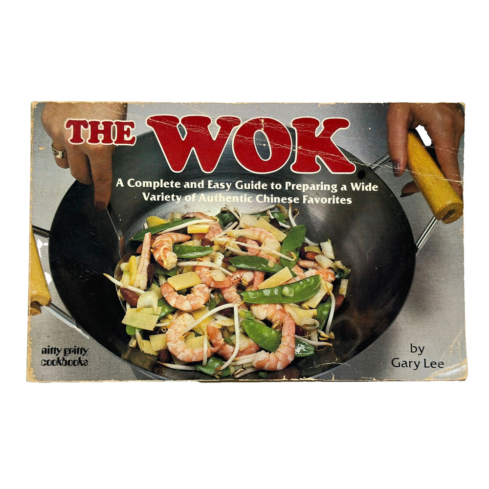 The Wok Gary Lee 1982 Illustrated Cookbook Chinese PB Stir Fry Recipes Classic